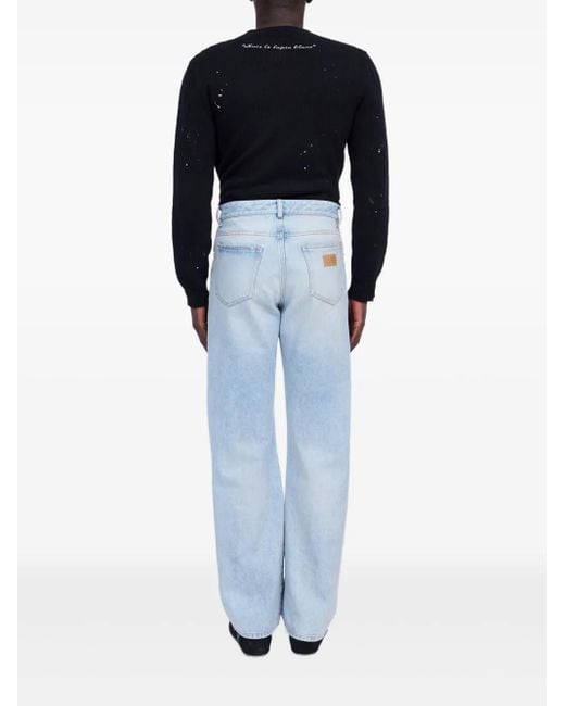 MM6 by Maison Margiela Blue Stripe-Detail Jeans for men