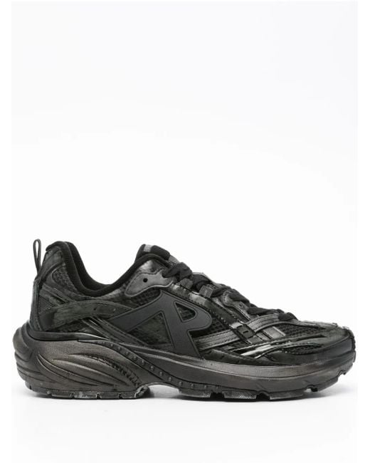 Represent Black Lace-Up Chunky Trainers for men