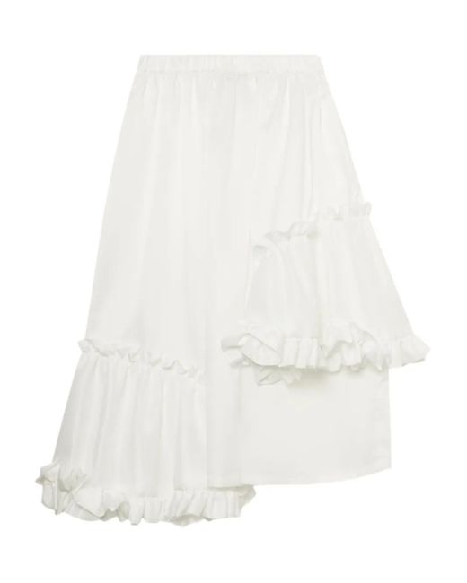 Noir Kei Ninomiya ラッフル スカート White