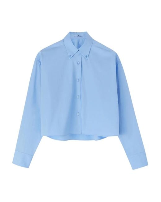 Camicia Crop di Ermanno Scervino in Blue