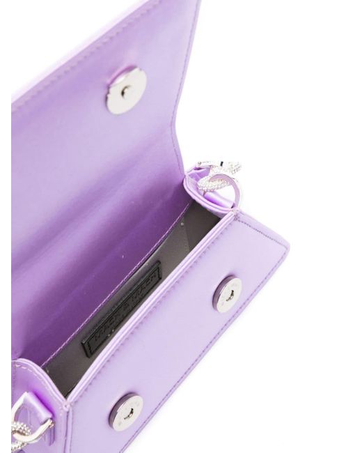 Borsa mini con fiocco di Mach & Mach in Purple