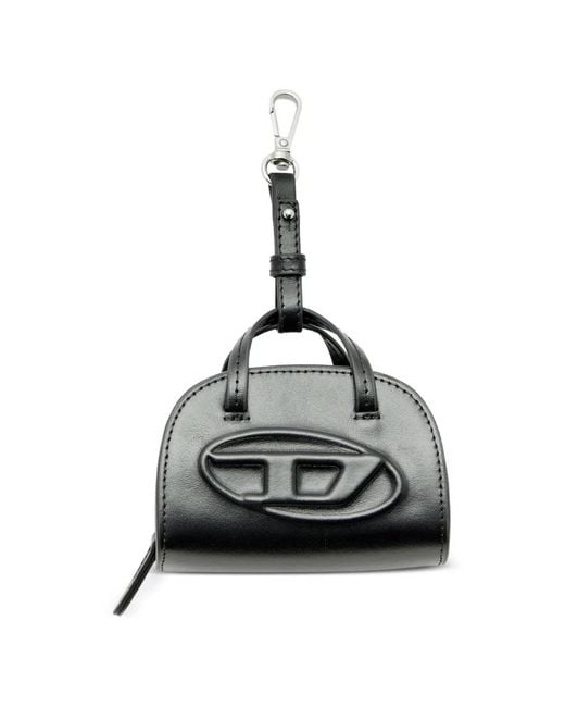 DIESEL Black Mini Breloque Pour Sac En Cuir