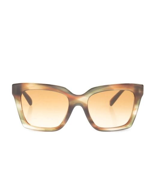 Dolce & Gabbana Natural Logo-Print Sunglasses