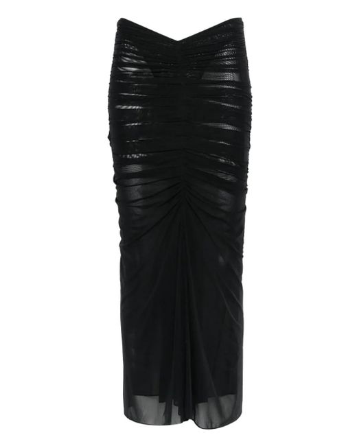 Mugler シャーリング スカート Black