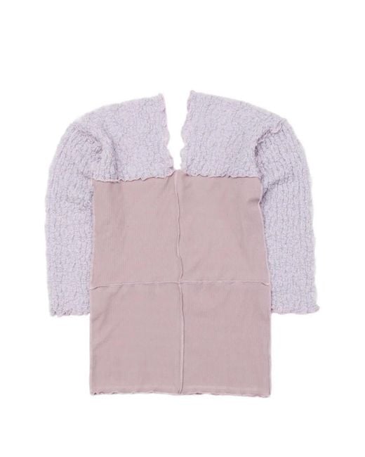 Baserange Pink Nehru Long-Sleeve T-Shirt