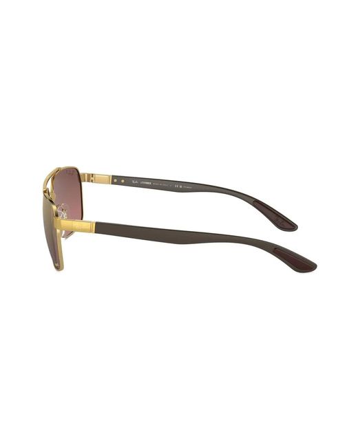 Ray-Ban Metallic Rectangle-Frame Sunglasses for men