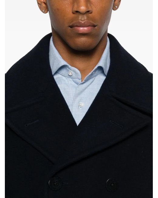 Polo Ralph Lauren Black Double-Breasted Peacoat for men