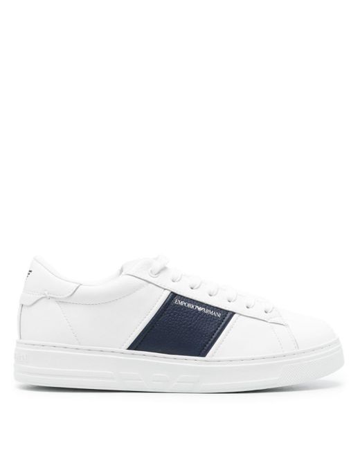 Emporio Armani Sneakers Met Logoprint in het White voor heren