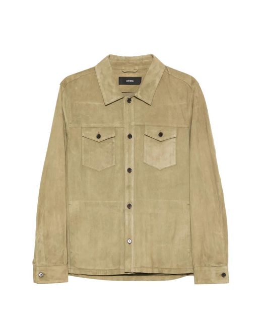 Arma Natural Dex Buttoned Pockets Shirt for men