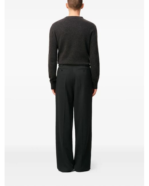 AMI Wide-Leg-Hose mit Bundfalten in Black für Herren
