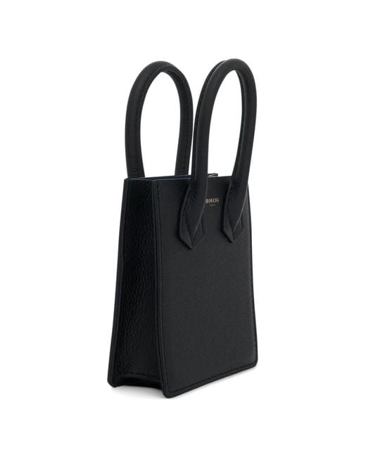 Moreau Black Suite Bb Leather Tote Bag