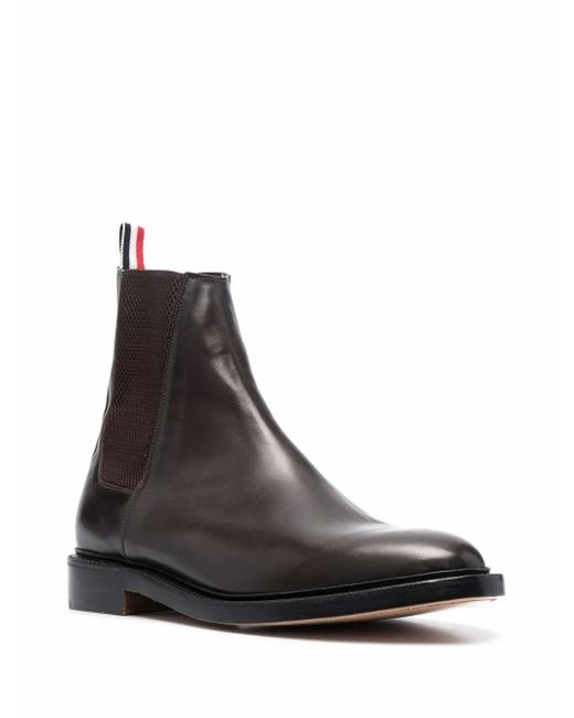 Thom Browne Brown Leather Chelsea Boots for men