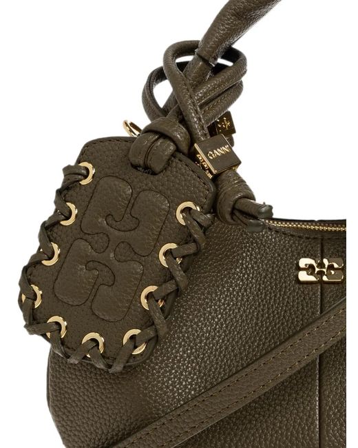 Ganni Green Mini Sac Cabas Hobo