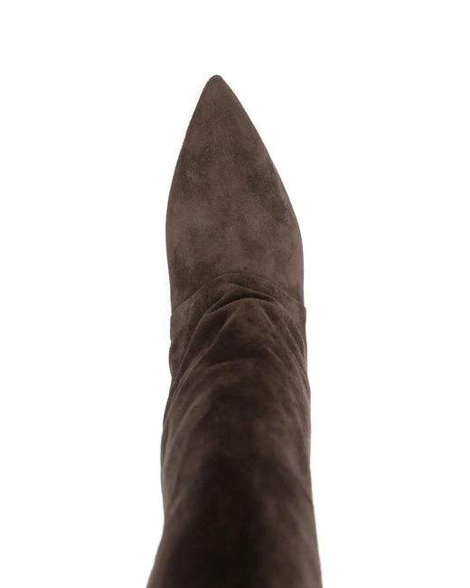 Alchimia Brown Knee-High Suede Boots