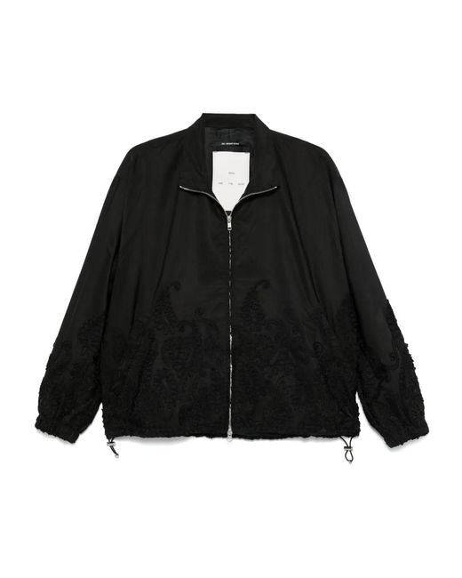 Song For The Mute Black Embroidered Jacket for men