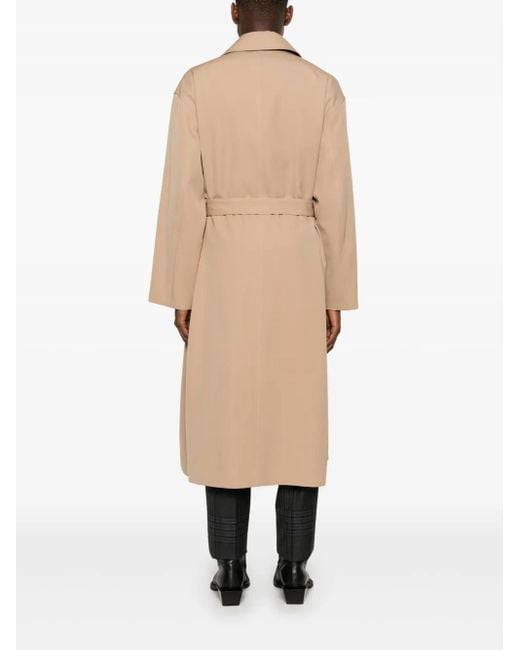 Jil Sander Natural Wool Trench Coat for men