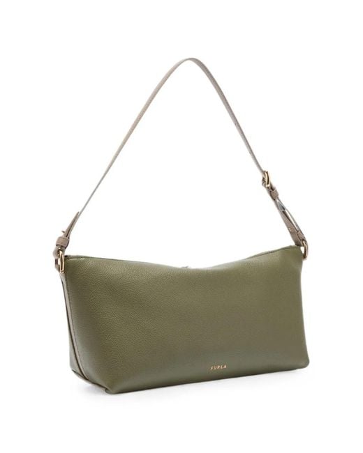 Furla Gray Debby Shoulder Bag