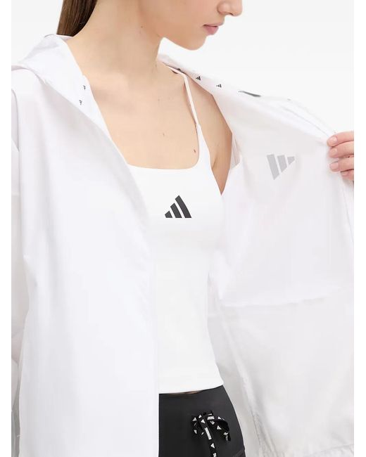 Chaqueta Hyperglam Con Capucha Adidas de color White