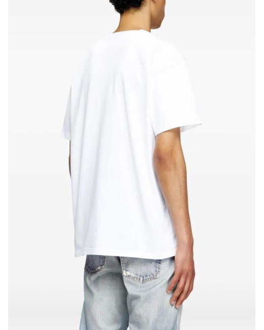 DIESEL White X Tom Of Finland Foundation Pr-T-Norm-Tom T-Shirt