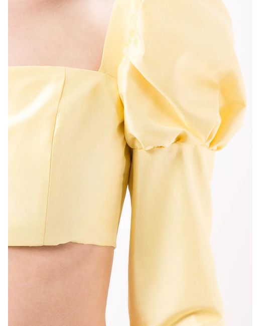 Macgraw Cropped Blouse in het Yellow