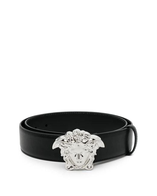 Versace Black La Medusa Belt for men
