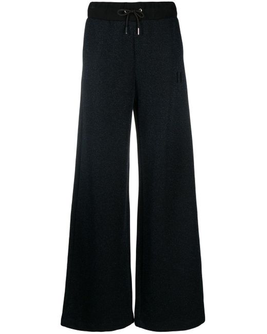 Karl Lagerfeld Wide-leg Track Pants in Blue | Lyst UK