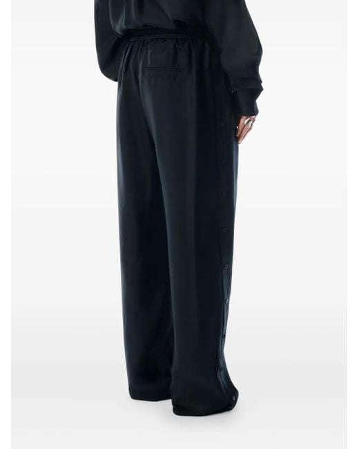 Alexander Wang Blue Side-Placket Trousers