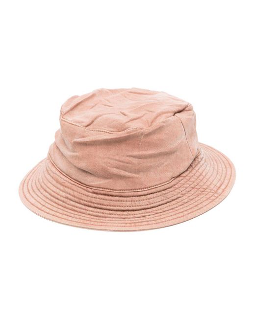 Rick Owens Pink Denim Wide-brim Hat for men