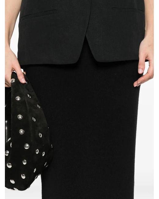 Marc O' Polo Black Fitted Midi Skirt