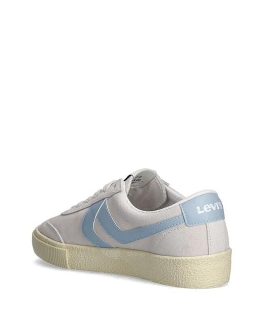 Levi's White Panelled Lace-Up Sneakers