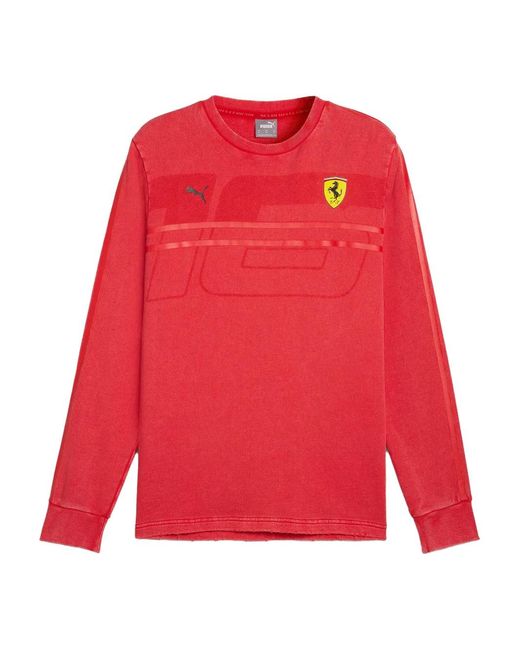 PUMA Red X Scuderia Ferrari Crew-Neck T-Shirt for men