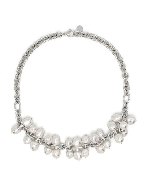 Cult Gaia White Dolly Faux-pearl Necklace