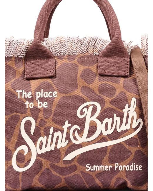 Mc2 Saint Barth Pink Fringed-Detail Tote Bag