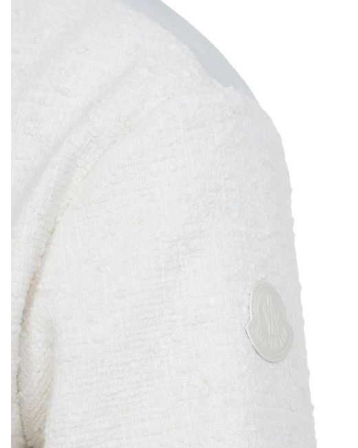 Chaqueta Con Bolsillo Y Cremallera Moncler de color White
