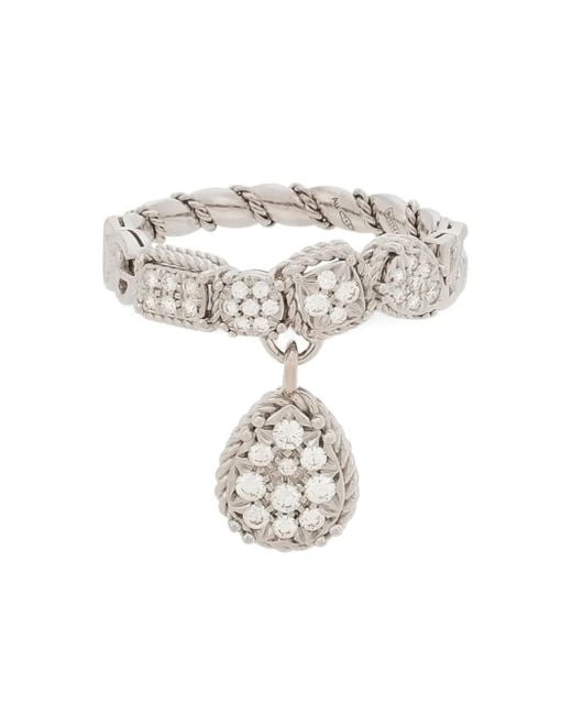 Anillo Easy en oro blanco de 18 ct con diamantes Dolce & Gabbana de color White