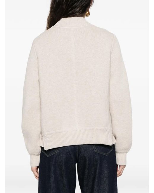Bompard Natural Milano Zip-Up Bomber Jacket