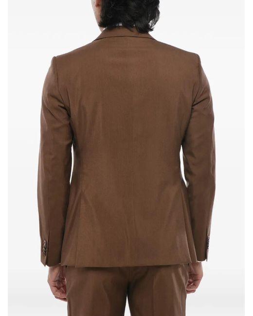 Corneliani Brown Well-Pocket Suit (Set Of Three) for men