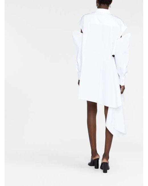 Alexander McQueen カットアウト シャツドレス White
