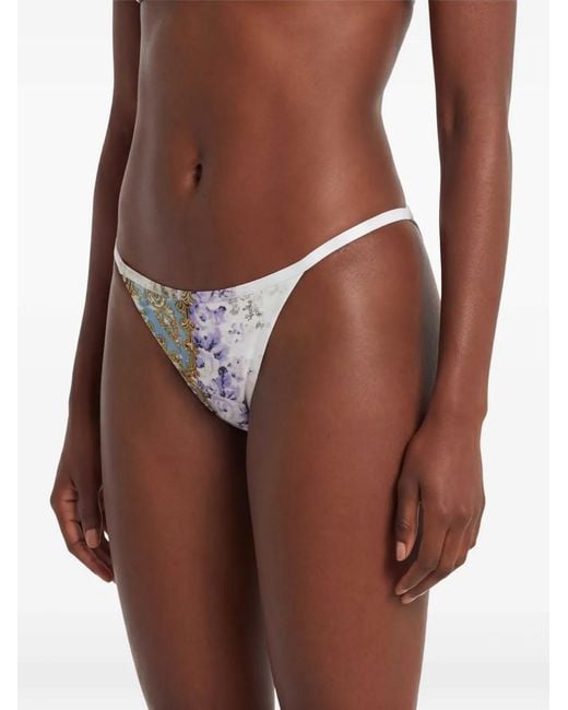 Christopher Esber White Absence Printed Bikini Bottoms