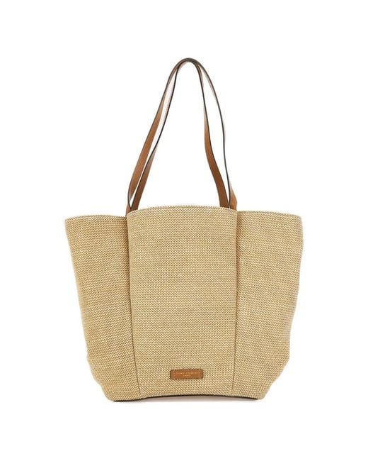 Gianni Chiarini Natural Lily Logo-Patch Shoulder Bag