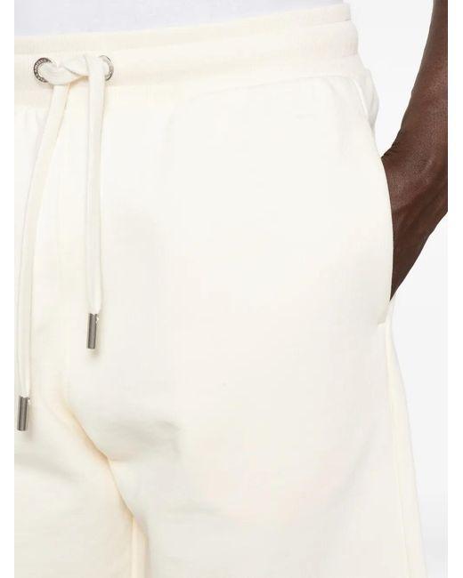AMI White Logo-Detail Shorts for men