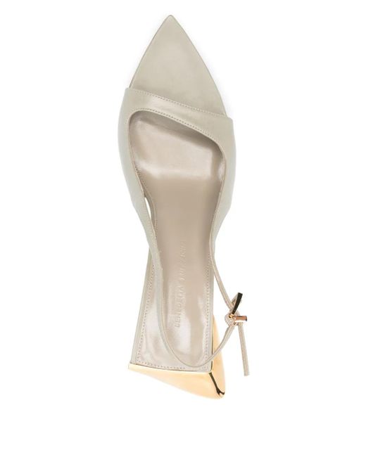 Benedetta Bruzziches White 85Mm Leather Sandals