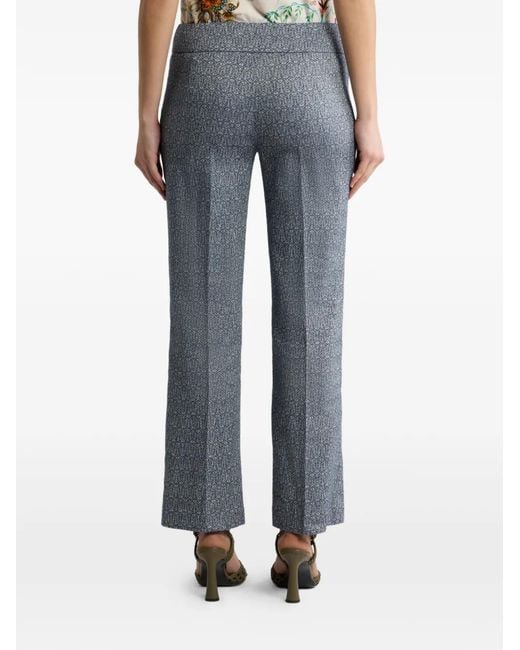 Etro Straight Broek in het Blue