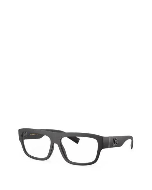 Dolce & Gabbana Black Rectangle-Frame Glasses