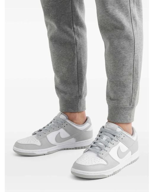 Nike White Dunk Low Sneakers