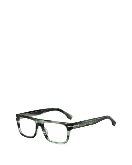 Boss Green Rectangle-Frame Glasses for men