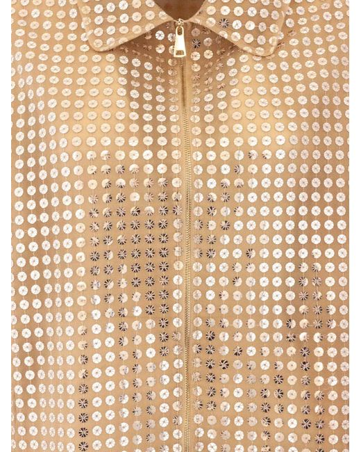 Fabiana Filippi Natural Sequinned Jacket
