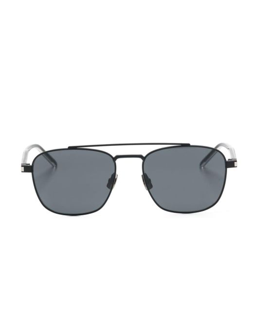 Saint Laurent Gray Pilot-frame Sunglasses