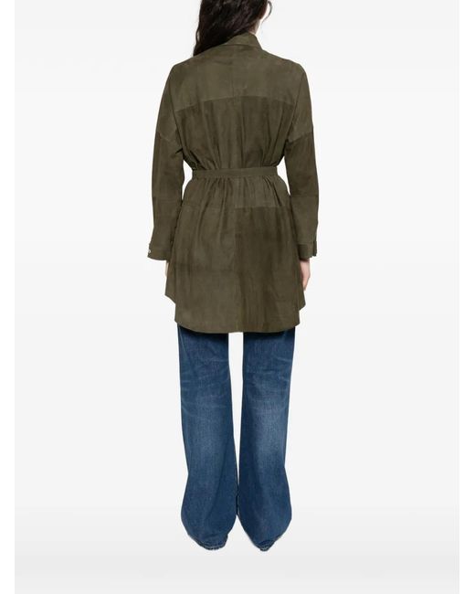 Giorgio Brato Green Patch-Pockets Long Shirt
