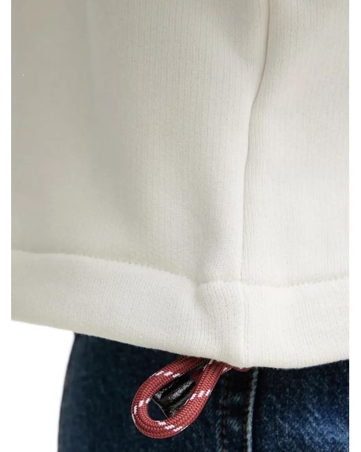 Rag & Bone White Boxy-Fit Sleeveless Polo Top